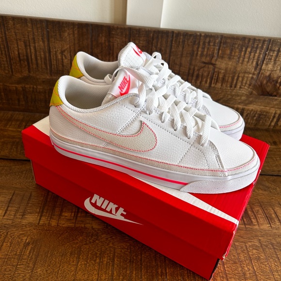 Nike White and Yellow Athletic Shoes - Picture 1 of 7